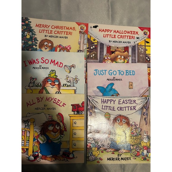 Mercer Mayer Other - Mercer Mayer Little Critter Book Lot of 6 Christmas Halloween Easter Mad Bed